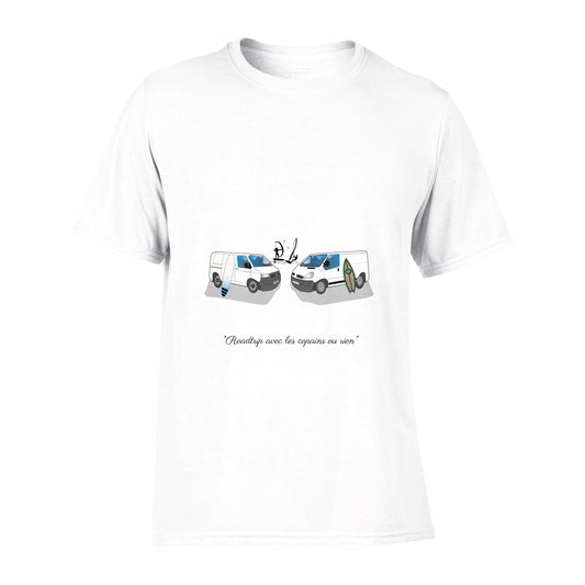 T-shirt "Road Trip avec les copains ou rien"